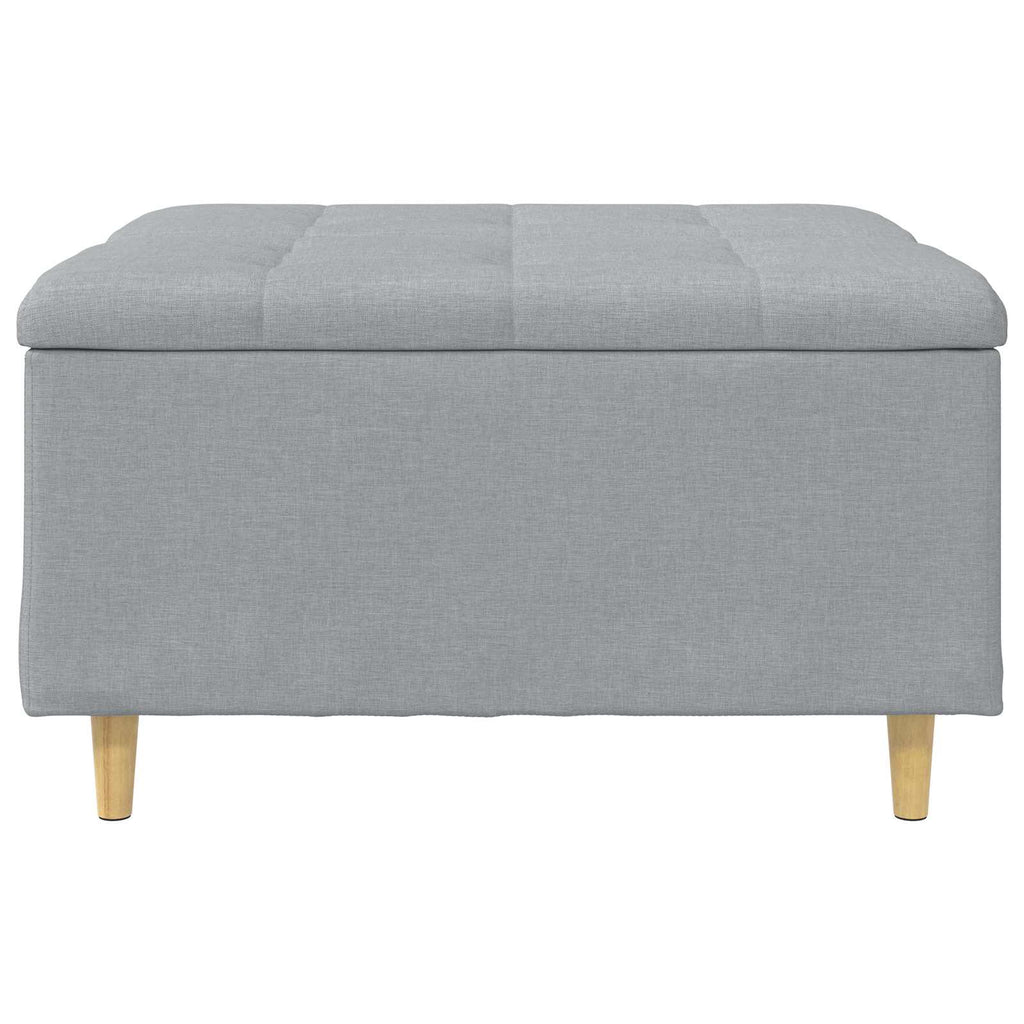 Pouf contenitore Grigio chiaro 80 x 80 x 45 cm Tessuto