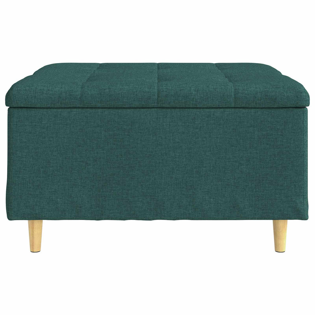 Pouf contenitore Verde Scuro 80 x 80 x 45 cm Tessuto