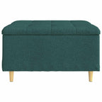 Pouf contenitore Verde Scuro 80 x 80 x 45 cm Tessuto