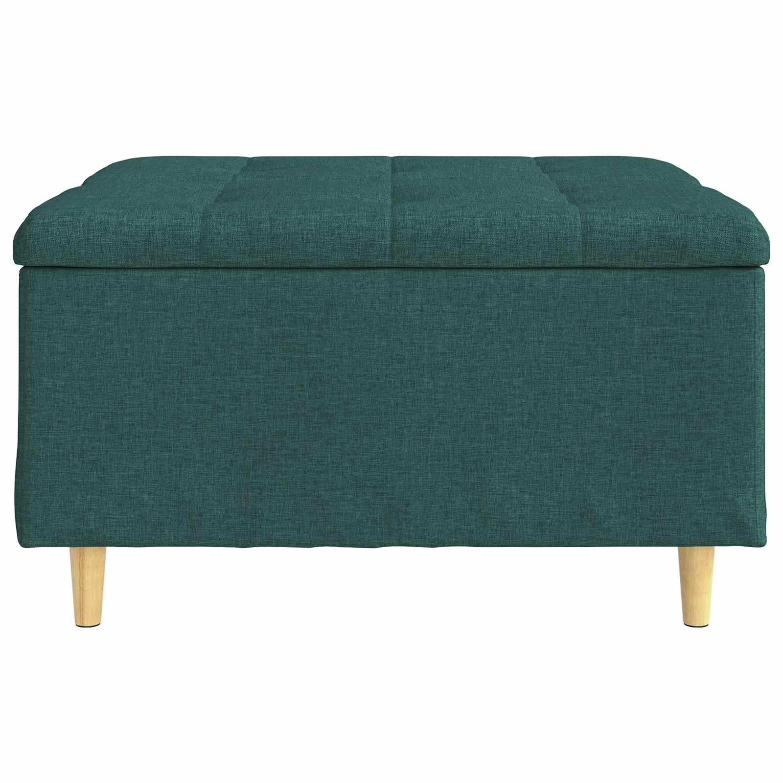 Pouf contenitore Verde Scuro 80 x 80 x 45 cm Tessuto