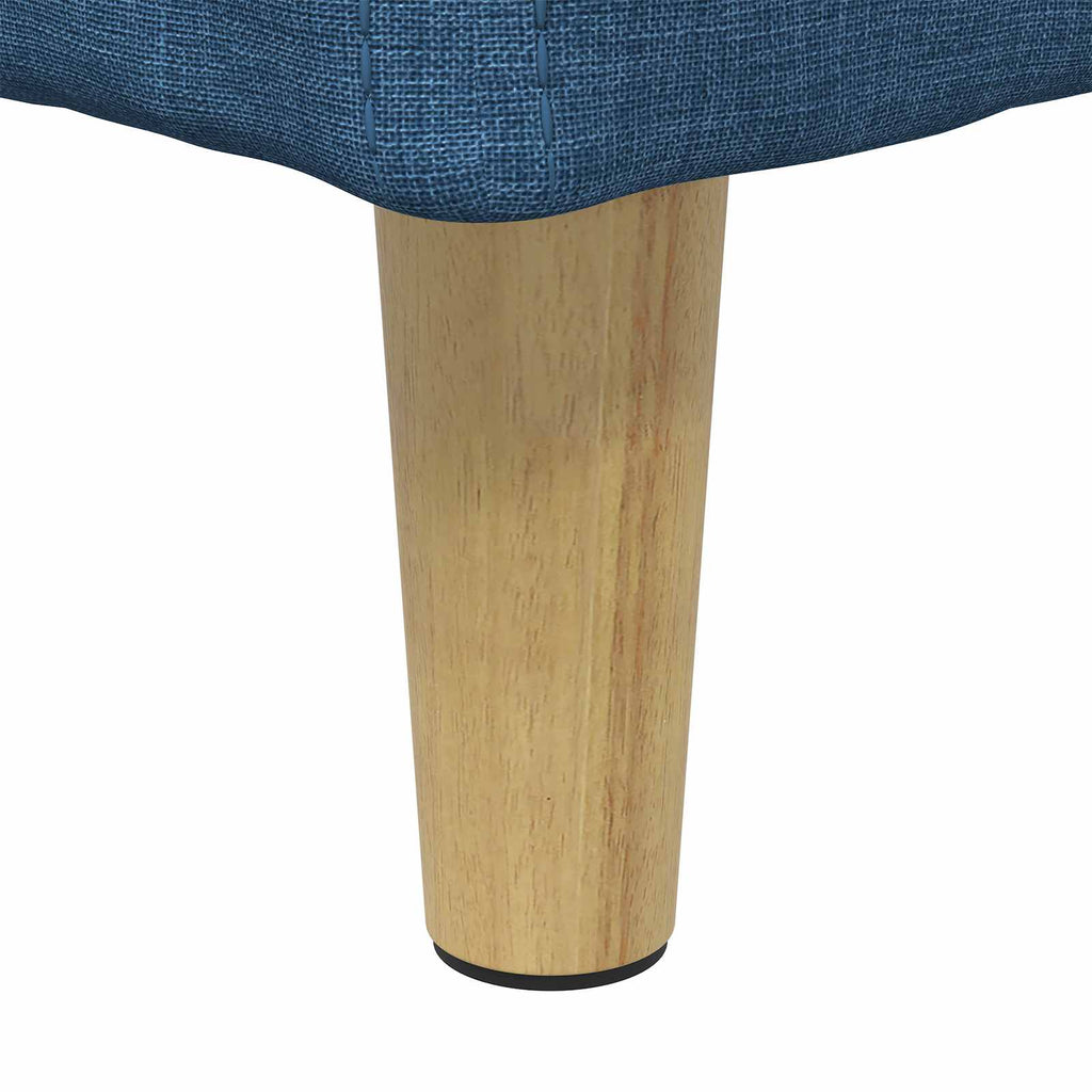 Pouf contenitore con cuscino Blu 80 x 80 x 45 cm Tessuto