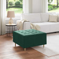 Pouf contenitore Verde Scuro 80 x 80 x 45 cm Velluto