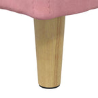 Pouf contenitore con cuscino Rosa 80 x 80 x 45 cm Velluto