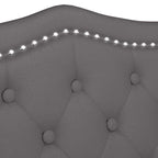 Panca Chesterfield Grigio 120,5 x 65 x 75 cm Pelle Sintetica