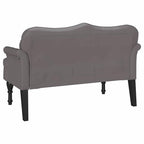 Panca Chesterfield Grigio 120,5 x 65 x 75 cm Pelle Sintetica