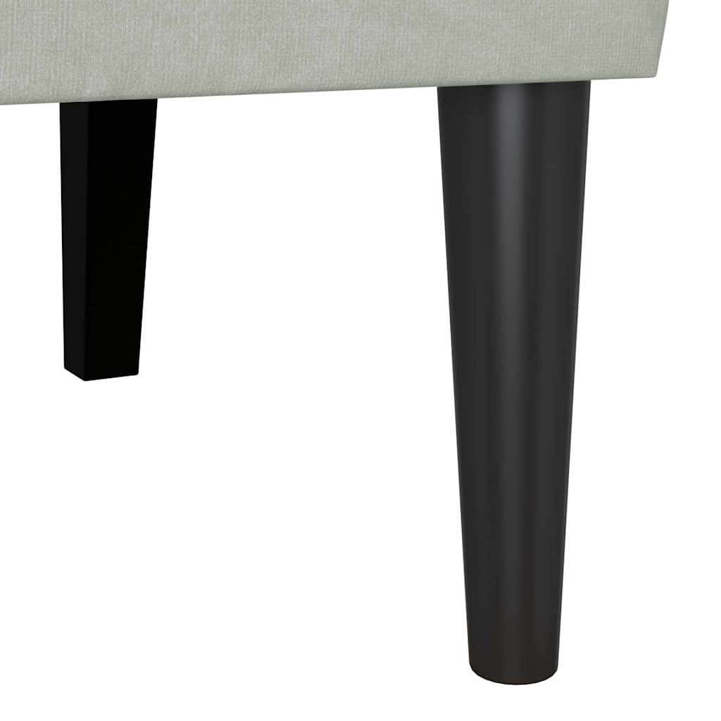 Panca Chesterfield Grigio chiaro 112 x 65,5 x 75 cm Velluto