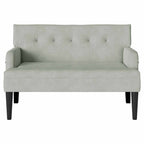Panca Chesterfield Grigio chiaro 112 x 65,5 x 75 cm Velluto