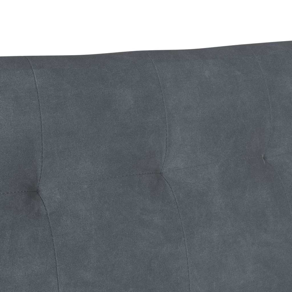 Panca Chesterfield Grigio scuro 112 x 65,5 x 75 cm Velluto