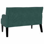 Panca Chesterfield Verde Scuro 112 x 65,5 x 75 cm Velluto