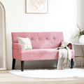 Panca Chesterfield Rosa 112 x 65,5 x 75 cm Velluto