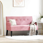Panca Chesterfield Rosa 112 x 65,5 x 75 cm Velluto