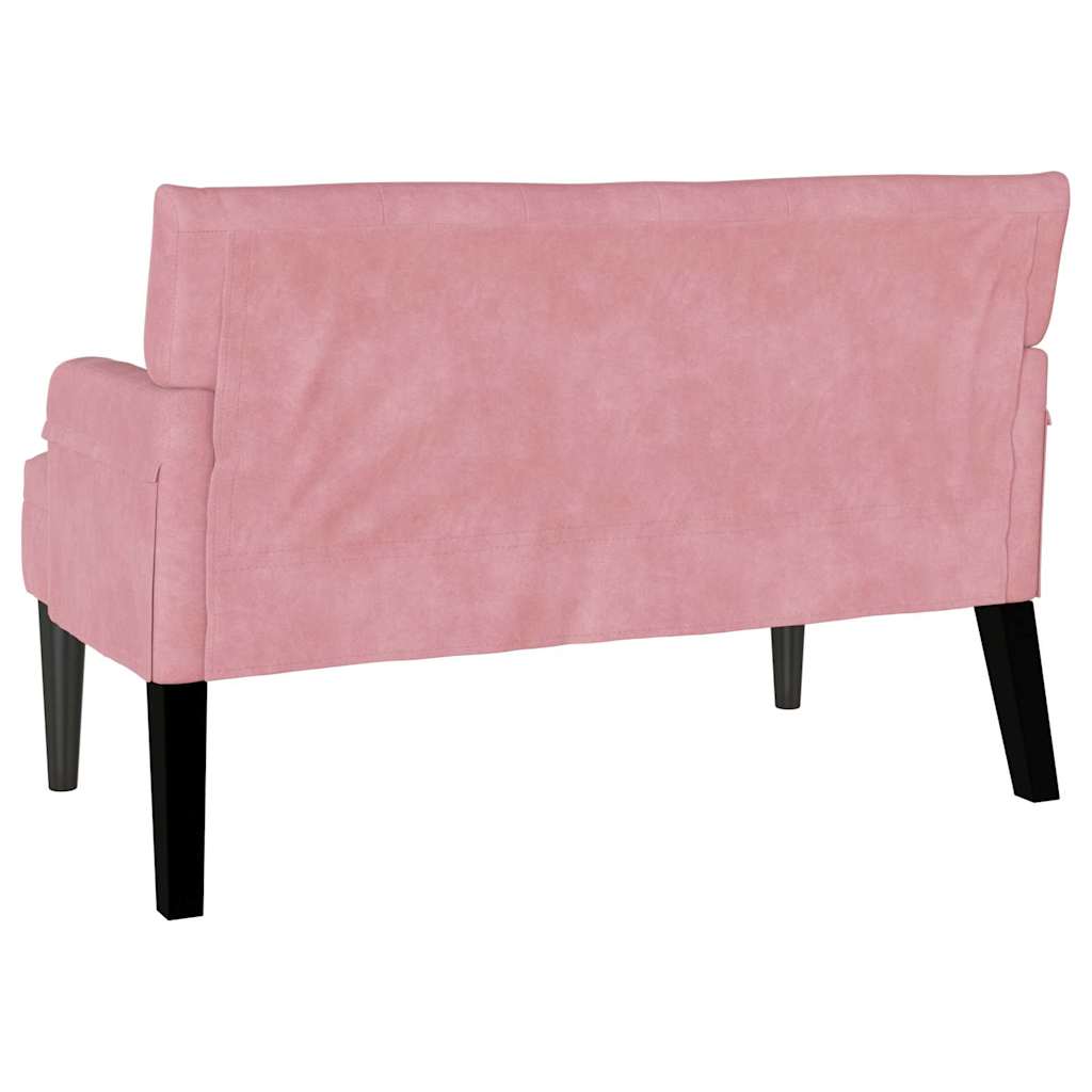 Panca Chesterfield Rosa 112 x 65,5 x 75 cm Velluto