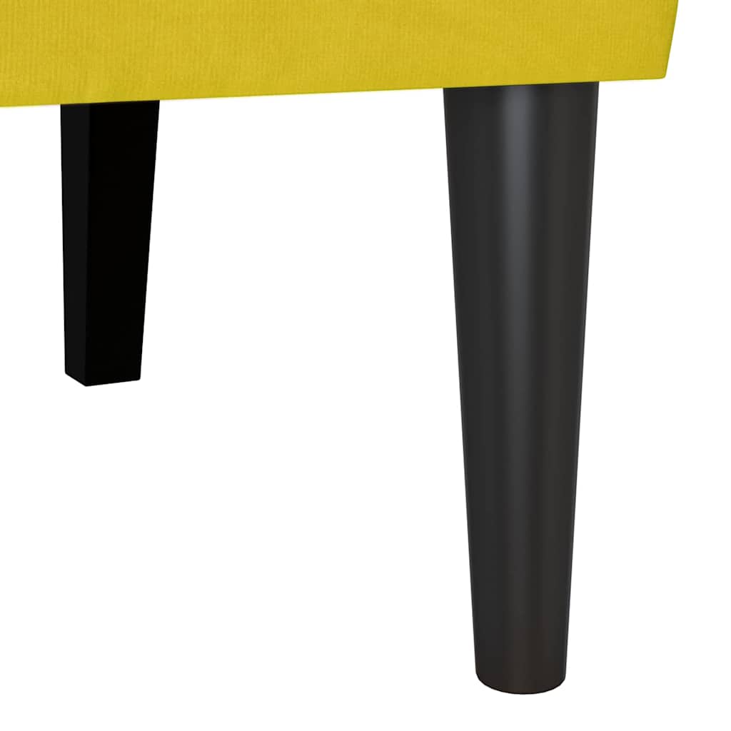 Panca Chesterfield Giallo 112 x 65,5 x 75 cm Velluto