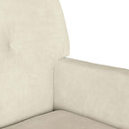 Panca Chesterfield Crema 112 x 65,5 x 75 cm Velluto