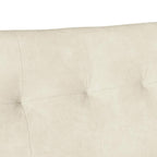 Panca Chesterfield Crema 112 x 65,5 x 75 cm Velluto