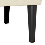 Panca Chesterfield Crema 112 x 65,5 x 75 cm Velluto