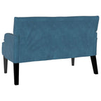 Panca Chesterfield Blu 112 x 65,5 x 75 cm Velluto