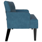 Panca Chesterfield Blu 112 x 65,5 x 75 cm Velluto