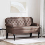 Panca Chesterfield Marrone 119,5 x 64,5 x 75 cm Pelle Sintetica