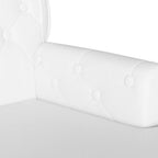 Panca Chesterfield Bianco 119,5 x 64,5 x 75 cm Pelle Sintetica