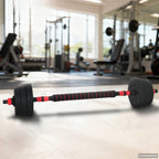Set Manubri e Bilanciere 2-in-1 20 kg Nero e Rosso