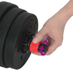Set Manubri e Bilanciere 2-in-1 20 kg Nero e Rosso