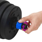 Set Manubri e Bilanciere 2-in-1 20 kg Nero e Blu