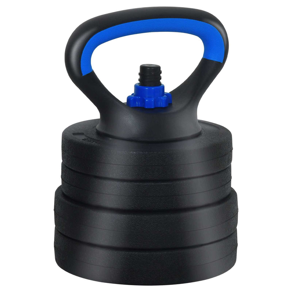 Set di manubri, bilanciere e kettlebell 4-in-1 20 kg Nero e Blu