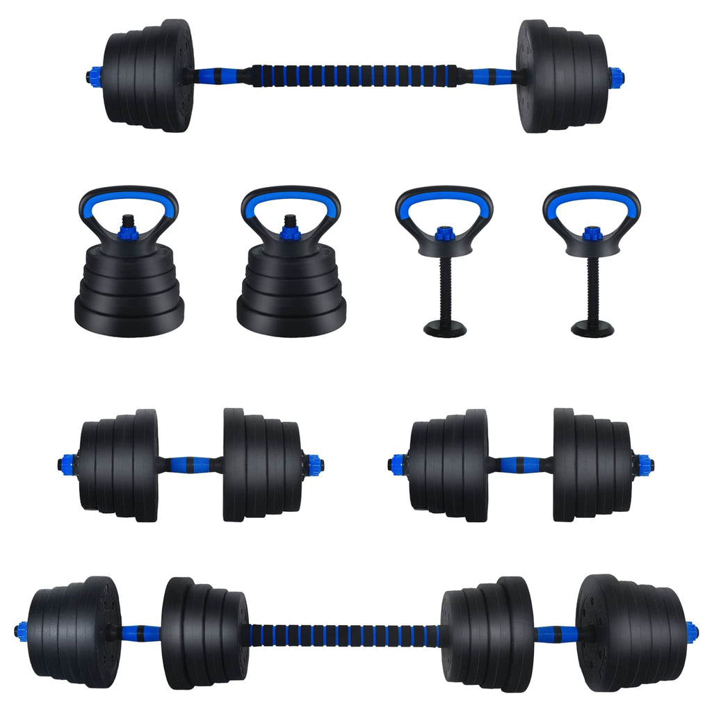 Set di manubri 4-in-1 30 kg Nero e Blu