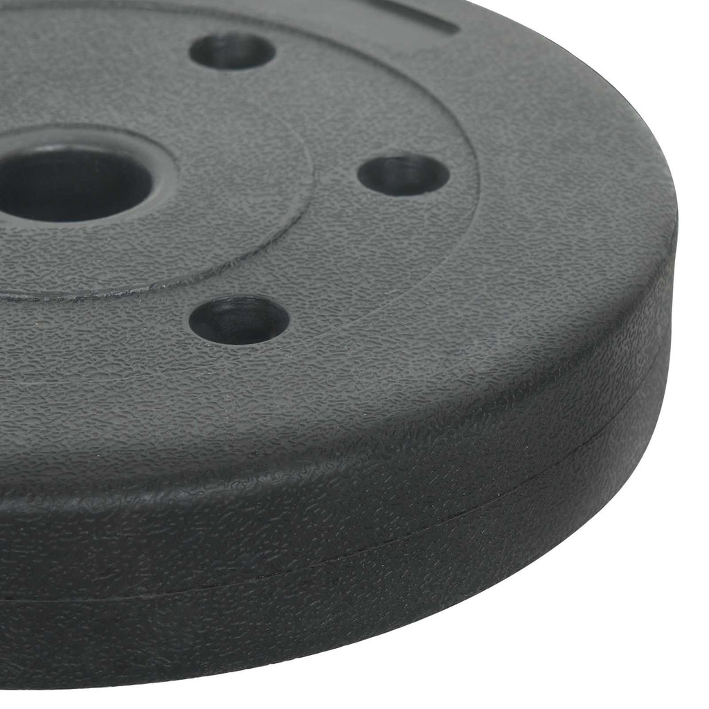 Piastre di Peso 4 pcs 10 kg Nero Cemento e sabbia di ferro