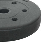 Piastre di Peso 4 pcs 10 kg Nero Cemento e sabbia di ferro
