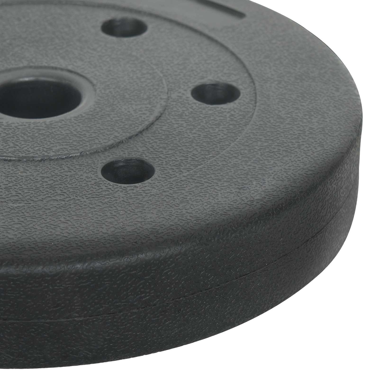 Piastre di Peso 4 pcs 10 kg Nero Cemento e sabbia di ferro