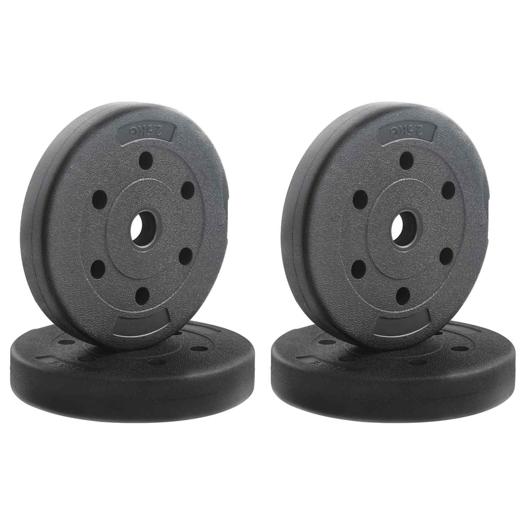 Piastre di Peso 4 pcs 10 kg Nero Cemento e sabbia di ferro