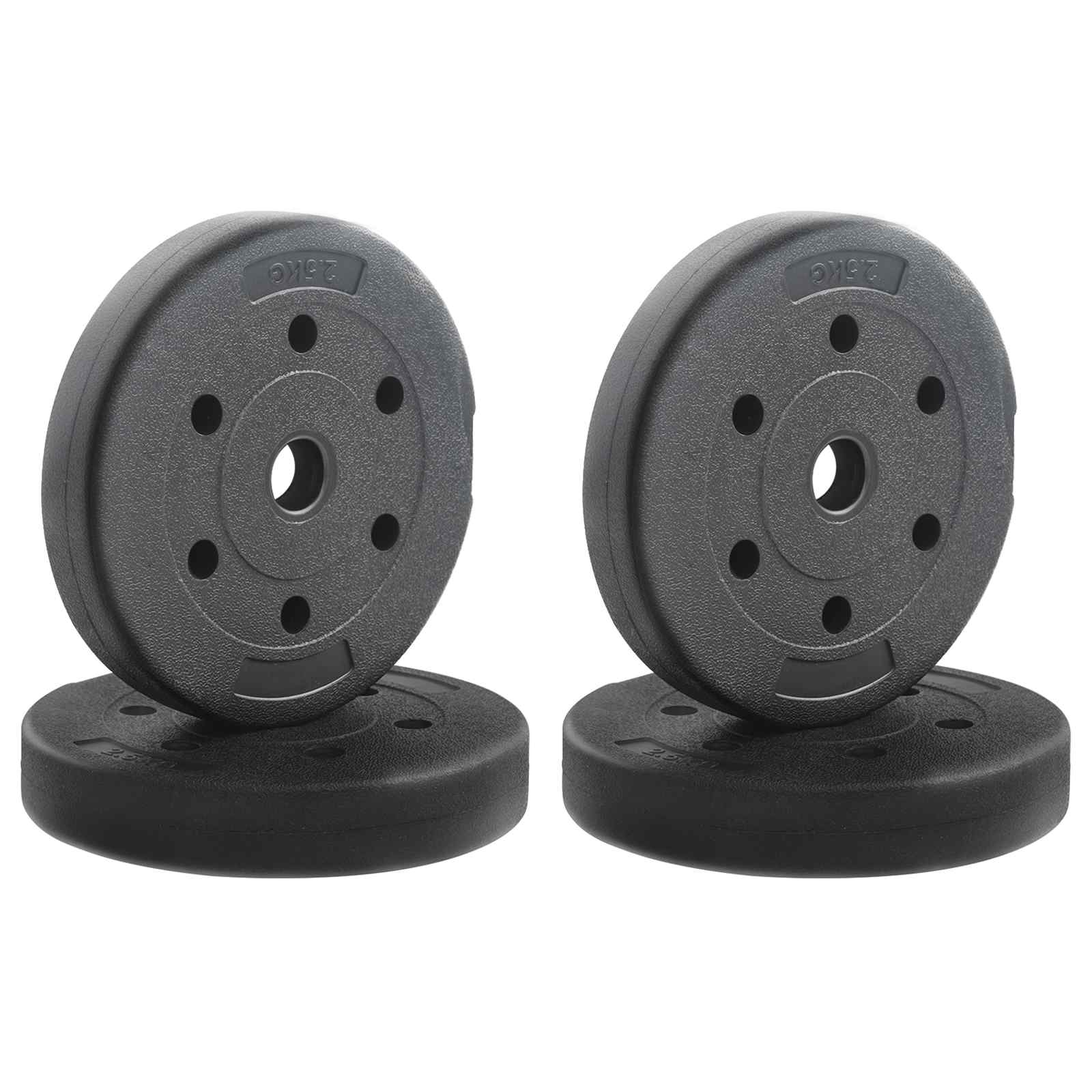 Piastre di Peso 4 pcs 10 kg Nero Cemento e sabbia di ferro