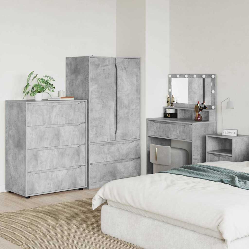 Armadi di Stoccaggio Grigio cemento 80 x 48 x 105 cm