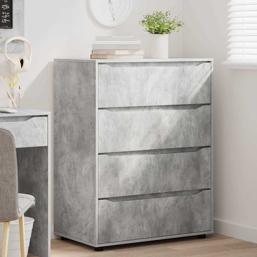Armadi di Stoccaggio Grigio cemento 80 x 48 x 105 cm