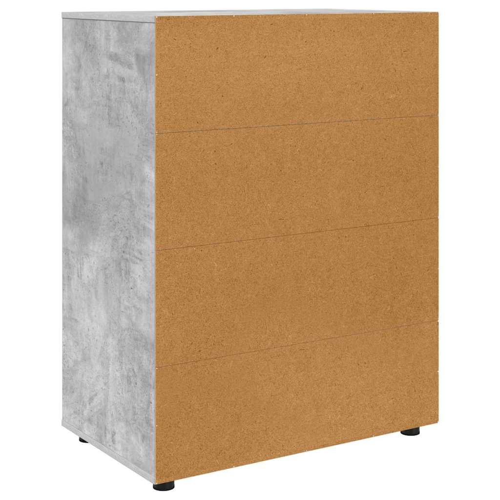 Armadi di Stoccaggio Grigio cemento 80 x 48 x 105 cm