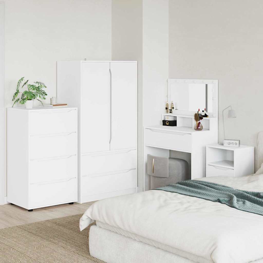 Armadi di Stoccaggio Bianco 60 x 48 x 105 cm Legno multistrato