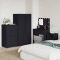 Armadi di Stoccaggio Nero 60 x 48 x 105 cm Legno multistrato