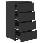 Armadi di Stoccaggio Nero 60 x 48 x 105 cm Legno multistrato
