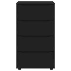 Armadi di Stoccaggio Nero 60 x 48 x 105 cm Legno multistrato