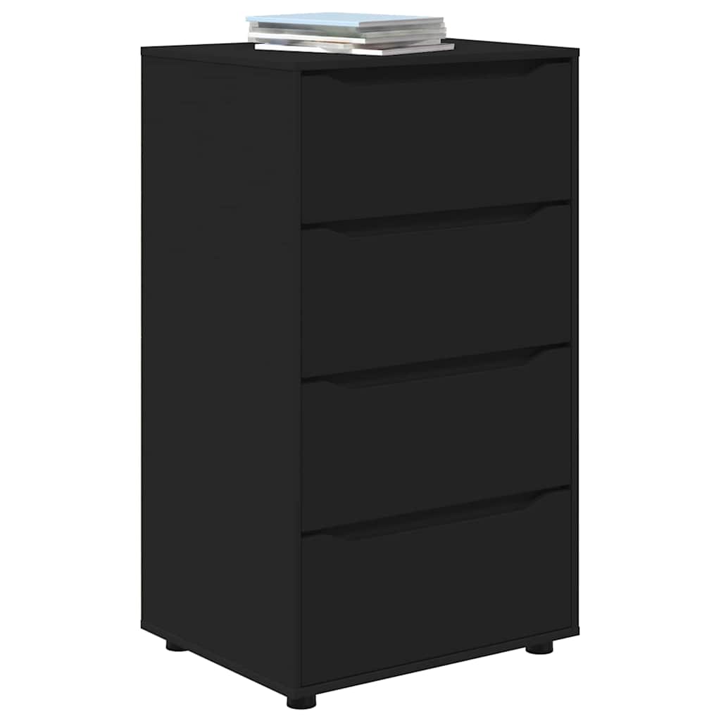 Armadi di Stoccaggio Nero 60 x 48 x 105 cm Legno multistrato