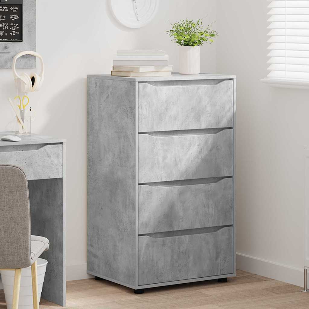 Armadi di Stoccaggio Grigio cemento 60 x 48 x 105 cm