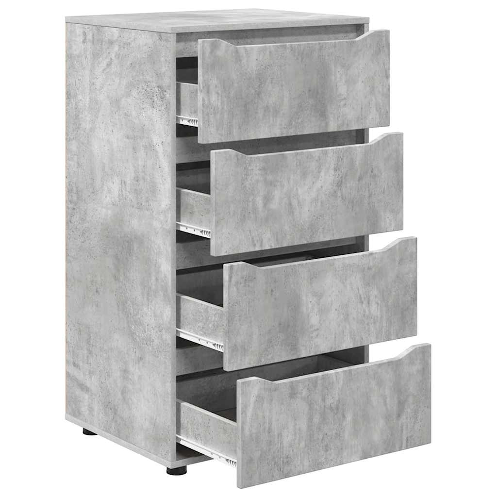 Armadi di Stoccaggio Grigio cemento 60 x 48 x 105 cm