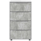 Armadi di Stoccaggio Grigio cemento 60 x 48 x 105 cm