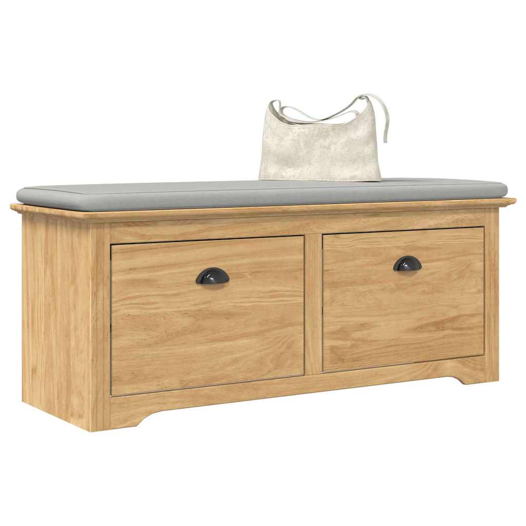 Panchina per corridoio BODO Marrone miele 118 x 40 x 50 cm