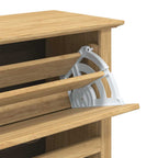 Scarpiera BODO Marrone miele 80 x 35 x 118 cm Legno multistrato