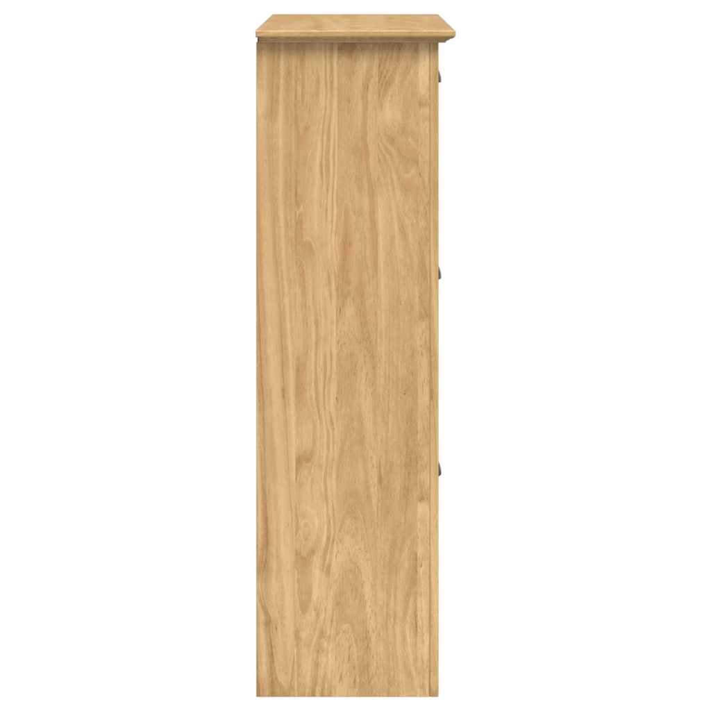 Scarpiera BODO Marrone miele 80 x 35 x 118 cm Legno multistrato