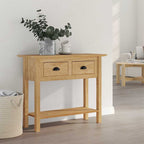 Tavolo consolle BODO Marrone miele 91 x 34.7 x 74 cm