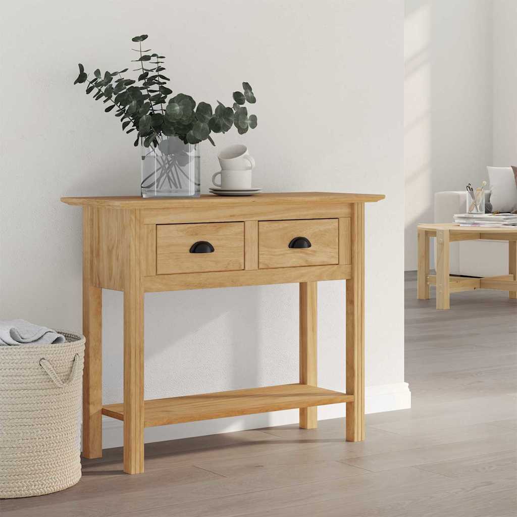 Tavolo consolle BODO Marrone miele 91 x 34.7 x 74 cm